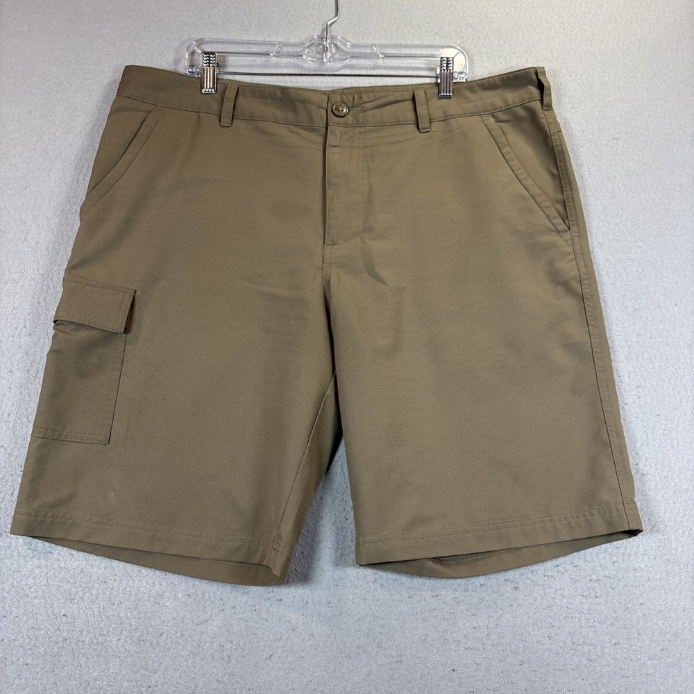Columbia Omni-Shade Mens Beige Lightweight Cargo Hiking Shorts Size 40x11